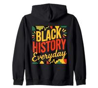 Design per la Celebrazione della Storia Nera Felpa con Cappuccio
