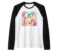 Design per l'emancipazione del patrimonio floreale di Latina Maglia con Maniche Raglan