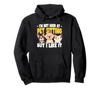 Design per pet sitter divertente cane gatto sitter Felpa con Cappuccio