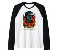 Design per Song What's Done Is Done di Udo Bianco Maglia con Maniche Raglan