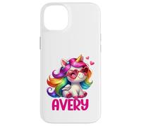 Design personalizzato con nome unicorno Avery Custodia per iPhone 14 Plus