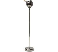 Design Portacenere A Stelo Spheric Metallo Antracite 72Cm Coperchio Chiudibile
