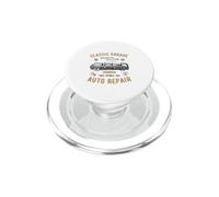 Design pubblicitario vintage per garage e riparazioni auto classiche PopSockets PopGrip per MagSafe