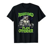 Design registrato Flex Offender Workout Motivation Gym Maglietta