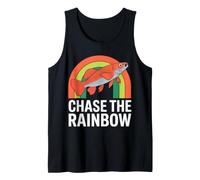 Design retrò a Forma di Pesce «Chase The Rainbow» Canotta