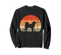 Design retrò Alaskan Malamute - Silhouette Vintage per Amanti dei Cani Felpa