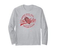 Design Retro Bodyboard e Onde Effetto Vintage Maglia a Manica
