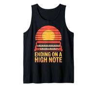Design retrò con Pianoforte al Tramonto, Che termina su Una Nota Alta Canotta