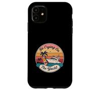 Design retrò con scritta "No Crying on the yacht" Custodia per iPhone 11