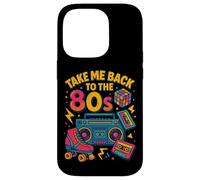Design retrò con scritta "Take Me Back to the 80s" Custodia per iPhone 14 Pro