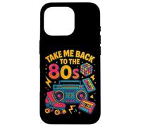 Design retrò con scritta "Take Me Back to the 80s" Custodia per iPhone 16 Pro