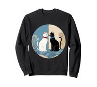 Design retrò del Cerchio di Harmony Cats Felpa