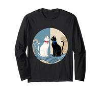 Design retrò del Cerchio di Harmony Cats Maglia a Manica
