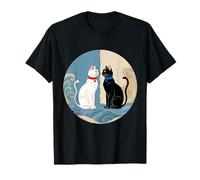 Design retrò del Cerchio di Harmony Cats Maglietta