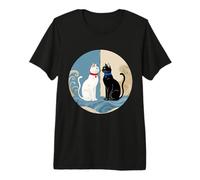 Design retrò del Cerchio di Harmony Cats Maglietta Premium