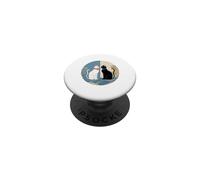 Design retrò del cerchio di Harmony Cats PopSockets PopGrip Adesivo