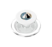 Design retrò del cerchio di Harmony Cats PopSockets PopGrip per MagSafe