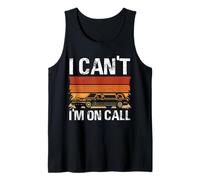 Design retrò I Can't I'm On Call Canotta