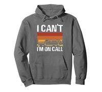 Design retrò I Can't I'm On Call Felpa con Cappuccio