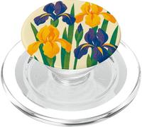 Design retrò iris floreale per giardinieri arte botanica vintage PopSockets PopGrip per MagSafe