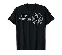 Design retrò Keep It Squatchy Bigfoot Adventure Wilderness Maglietta