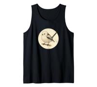 Design retrò Shima Enaga Japanese Snow Fairy Bird Canotta