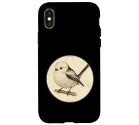 Design retrò Shima Enaga "Japanese Snow Fairy Bird" Custodia per iPhone X/XS
