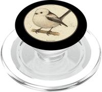 Design retrò Shima Enaga "Japanese Snow Fairy Bird" PopSockets PopGrip per MagSafe