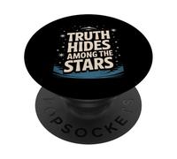 Design retrò UFO Alien Conspiracy PopSockets PopGrip Adesivo