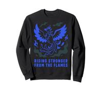 Design Rising Stronger Phoenix - Inspirational Felpa