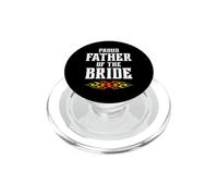 Design rock and roll in metallo per matrimonio «Father Of The Bride Flame» PopSockets PopGrip per MagSafe