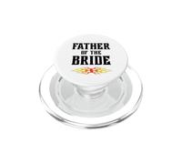 Design rock and roll in metallo per matrimonio «Father Of The Bride Flame» PopSockets PopGrip per MagSafe