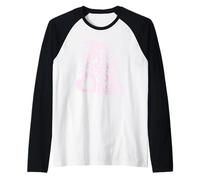 Design Rosa per Le Vacanze retrò, Lascia Che Il Tuo Cuore Maglia con Maniche Raglan