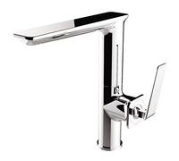 DESIGN RUBINETTO MISCELATORE MONOCOMANDO CUCINA LAVANDINO SANLINGO CROMO BILA