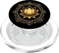 Design sacro con fiore di loto mandala PopSockets PopGrip per MagSafe
