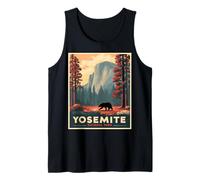 Design scenografico del Parco Nazionale e Un Orso Grizzly, Uno Yosemite Canotta