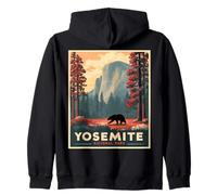 Design scenografico del Parco Nazionale e Un Orso Grizzly, Uno Yosemite Felpa con Cappuccio