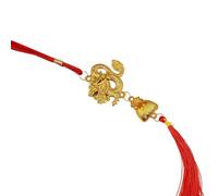 Design semplice ma elegante per celebrare le gioie del capodanno lunare con un ornamento da appendere per zodiaco (C)