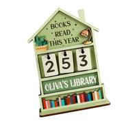 Design semplice per diapositive in legno Ausili per la lettura del conteggio delle pagine Letture della biblioteca scolastica dei progressi Supporti per la lettura manuali"