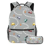 Design senza cuciture con uccello, stile e funzionalità senza sforzo, zaino con astuccio, set di zaini per la scuola di alta qualità per ragazzi ragazze adolescenti, Multicolore#07, B：29.4x20x40cm\