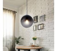 Design Sfera Pendolo Lampada Da Soffitto Fumè Per Camera Ospiti In Vetro [EEK: Non valutato]