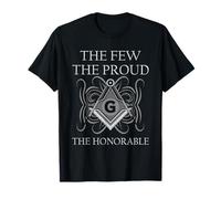 Design simbolico della massoneria con Frase dell'orgoglio d'Onore massonico Maglietta