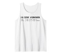 Design SKZ con Scritta in Inglese I 'll Stay Forever Here Strays Everywhere Canotta