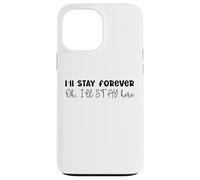 Design SKZ con scritta in inglese "I 'll Stay Forever Here Strays Everywhere" Custodia per iPhone 13 Pro Max