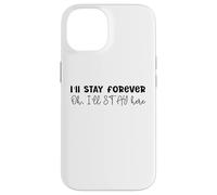 Design SKZ con scritta in inglese "I 'll Stay Forever Here Strays Everywhere" Custodia per iPhone 14