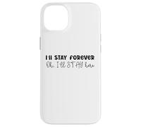 Design SKZ con scritta in inglese "I 'll Stay Forever Here Strays Everywhere" Custodia per iPhone 14 Plus