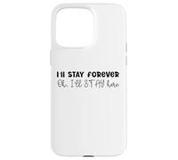Design SKZ con scritta in inglese "I 'll Stay Forever Here Strays Everywhere" Custodia per iPhone 15 Pro Max