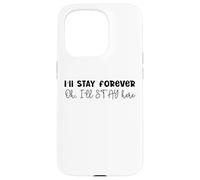 Design SKZ con scritta in inglese "I 'll Stay Forever Here Strays Everywhere" Custodia per iPhone 15 Pro