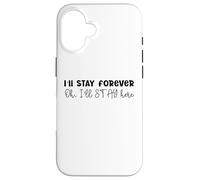 Design SKZ con scritta in inglese "I 'll Stay Forever Here Strays Everywhere" Custodia per iPhone 16
