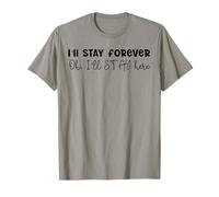 Design SKZ con Scritta in Inglese I 'll Stay Forever Here Strays Everywhere Maglietta
